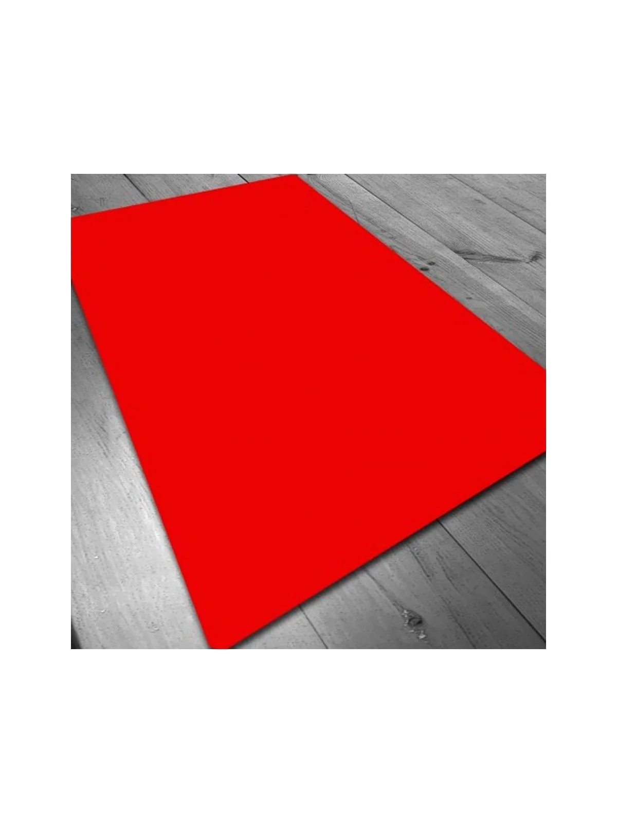 Tapete de Neopreno 140x80cm - Rojo Liso de Maldito Games en Tapetes | La Cueva Roja