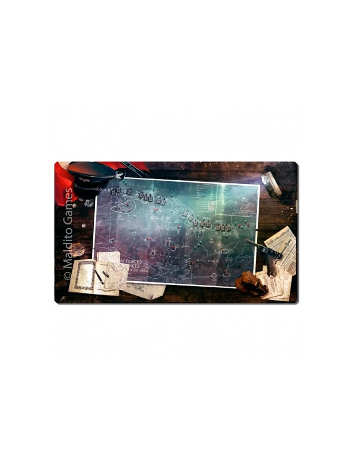 Tapete de Neopreno 140x80cm - WWII Alemán de Maldito Games en Tapetes | La Cueva Roja