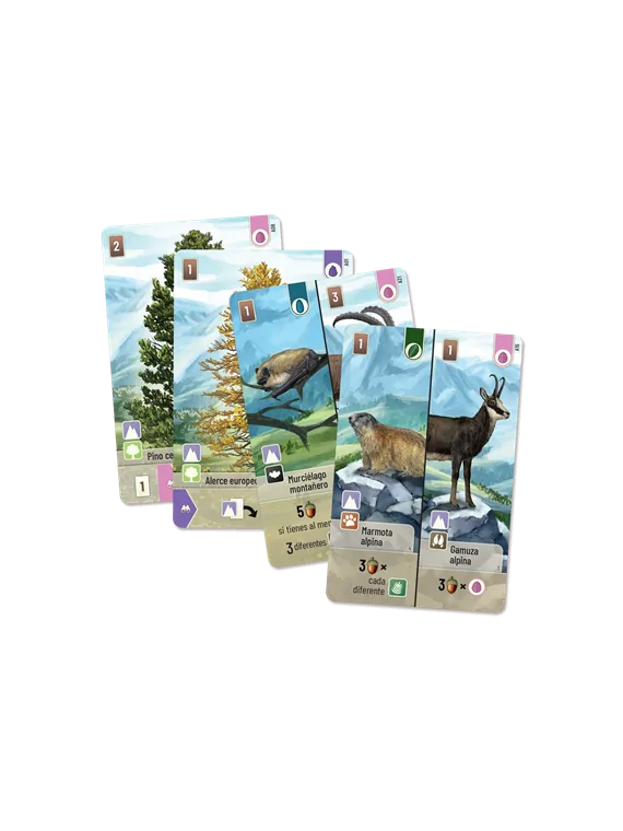 Forest Shuffle: Cumbres Alpinas de Lookout Games en Juegos de Tablero | La Cueva Roja