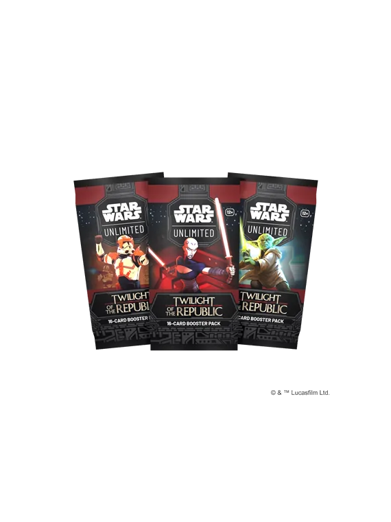 Star Wars Unlimited: El Ocaso de la República Booster Box de 24 sobres (Inglés) de Asmodee en Star Wars: Unlimited | La Cueva Ro