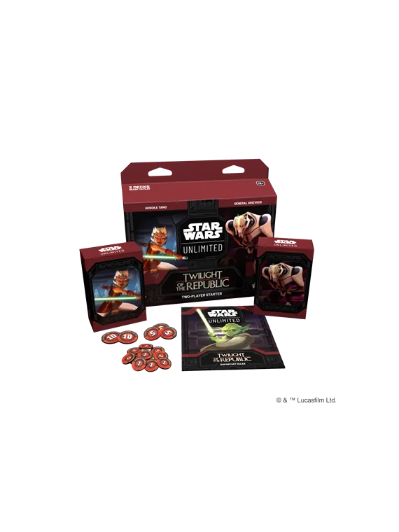 Star Wars Unlimited: Twilight of the Republic 2-Player Starter (Inglés) de Fantasy Flight Games en Star Wars: Unlimited | La Cue