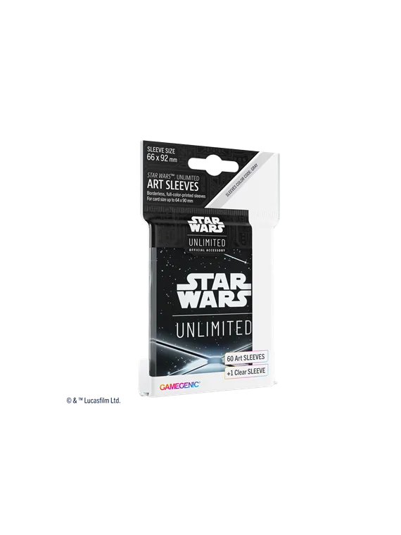 Star Wars Unlimited:Art Sleeves Card Back Black de Gamegenic en Star Wars: Unlimited | La Cueva Roja