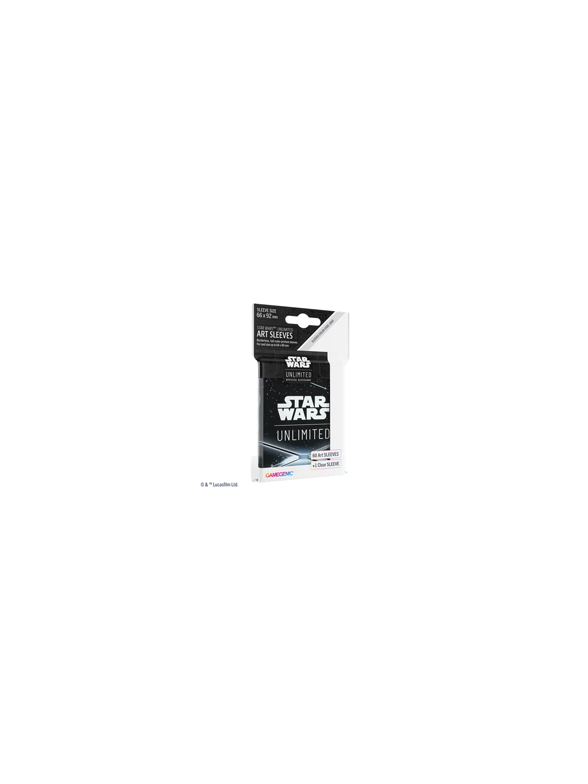 Star Wars Unlimited:Art Sleeves Card Back Black de Gamegenic en Star Wars: Unlimited | La Cueva Roja