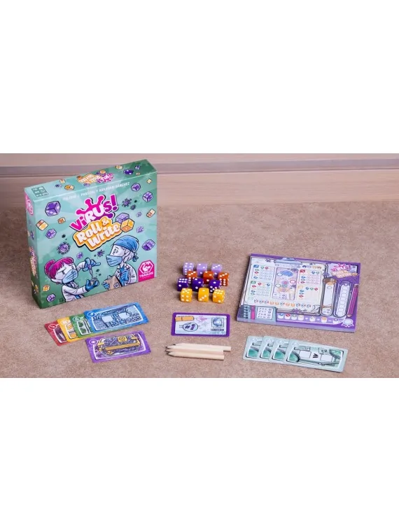 Virus! Roll & Write de Tranjis Games en Juegos de Tablero | La Cueva Roja