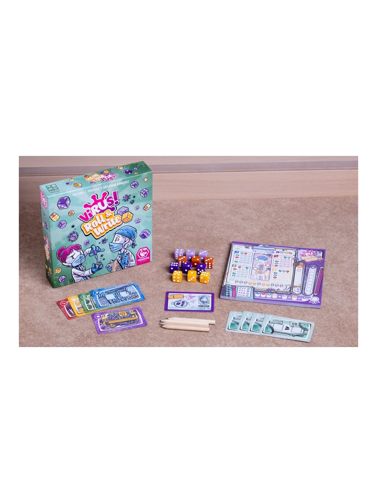 Virus! Roll & Write de Tranjis Games en Juegos de Tablero | La Cueva Roja