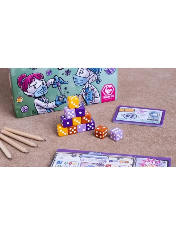 Virus! Roll & Write de Tranjis Games en Juegos de Tablero | La Cueva Roja