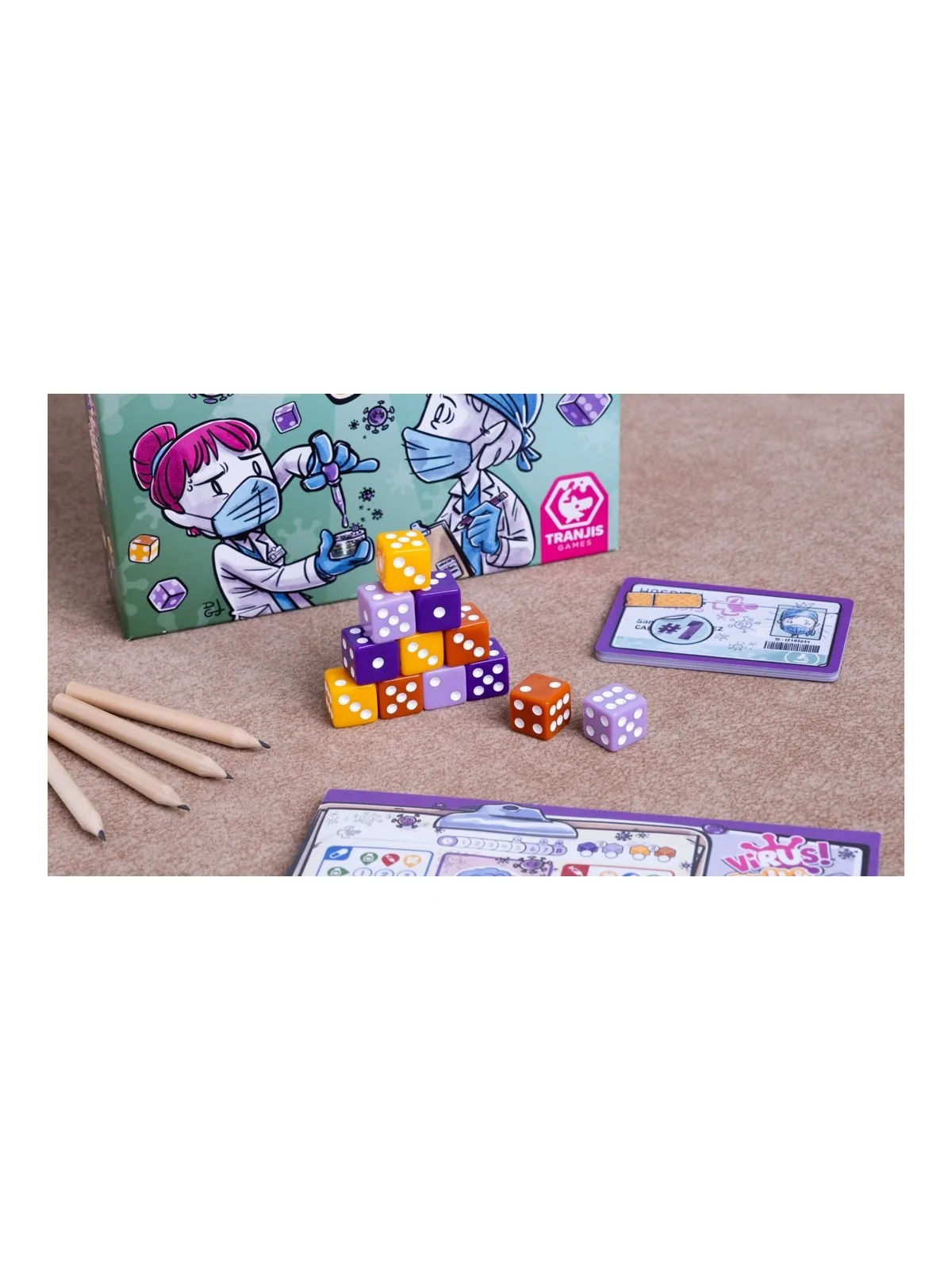 Virus! Roll & Write de Tranjis Games en Juegos de Tablero | La Cueva Roja