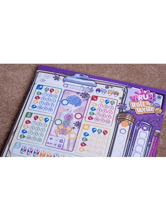 Virus! Roll & Write de Tranjis Games en Juegos de Tablero | La Cueva Roja