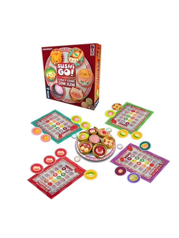Sushi Go! Gira y Come Dim Sum de Devir en Juegos de Tablero | La Cueva Roja