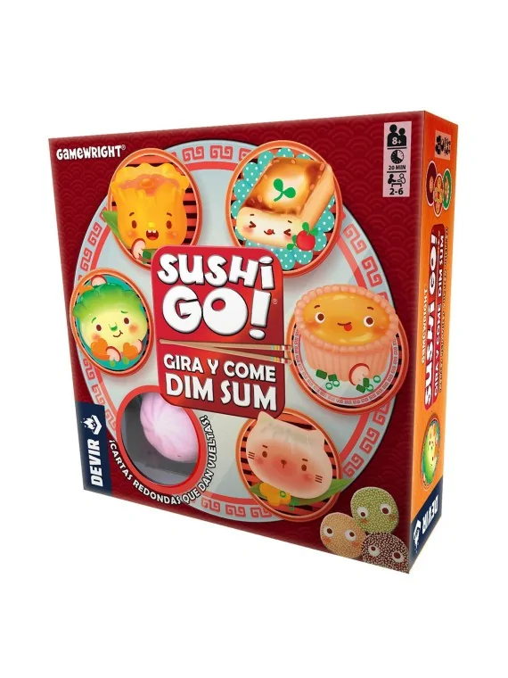 Sushi Go! Gira y Come Dim Sum de Devir en Juegos de Tablero | La Cueva Roja