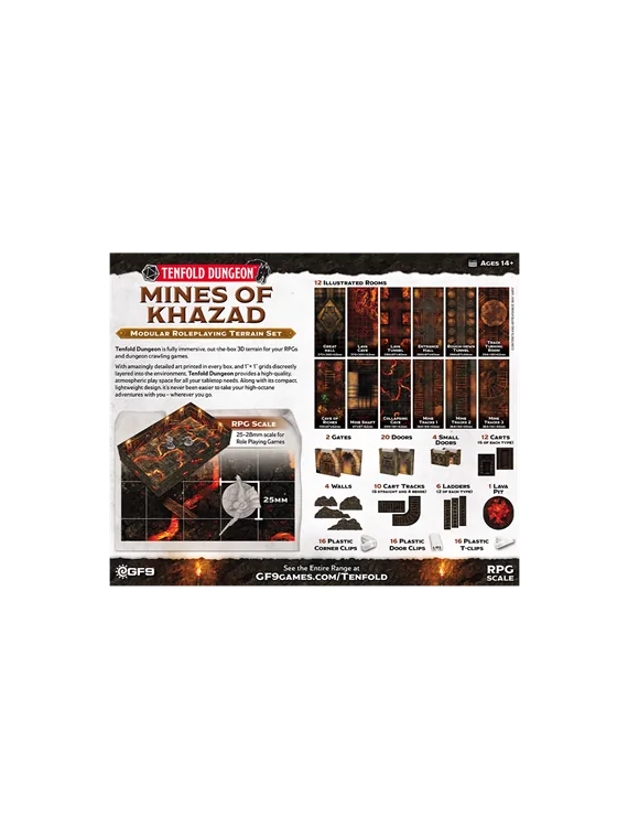 Tenfold Dungeon: Mines of Khazad de Battlefront Miniatures en Juegos de Tablero | La Cueva Roja