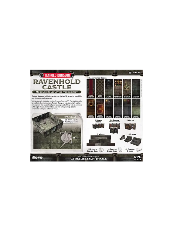 Tenfold Dungeon: Ravenhold Castle de Battlefront Miniatures en Juegos de Tablero | La Cueva Roja