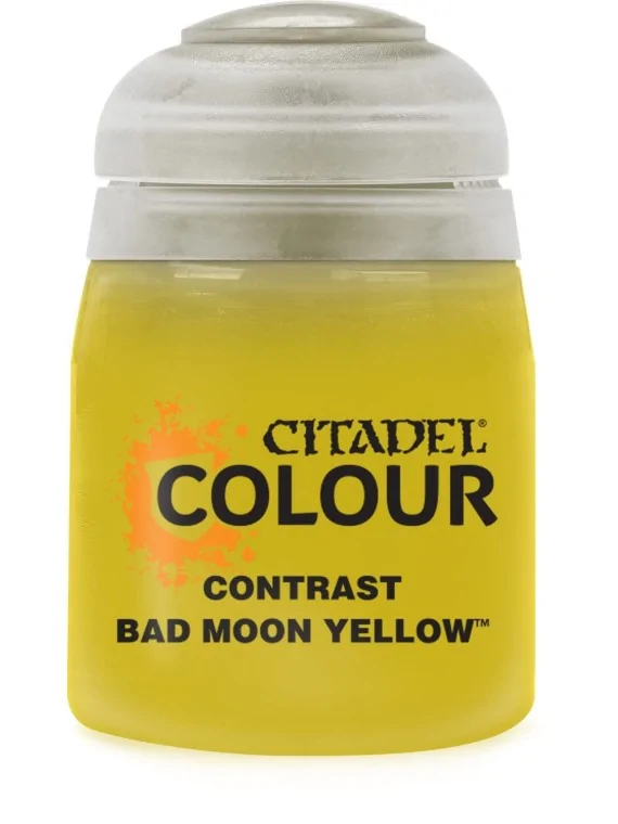 Warhammer Colour: Contrast Bad Moon Yellow (29-53) de Games Workshop en Warhammer Colour | La Cueva Roja