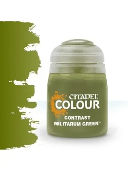 Warhammer Colour: Contrast Militarum Green (29-24) de Games Workshop en Warhammer Colour | La Cueva Roja