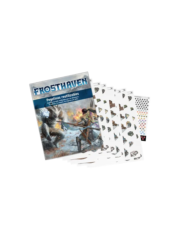 Frosthaven: Pegatinas Reutilizables de Cephalofair Games en Juegos de Tablero | La Cueva Roja