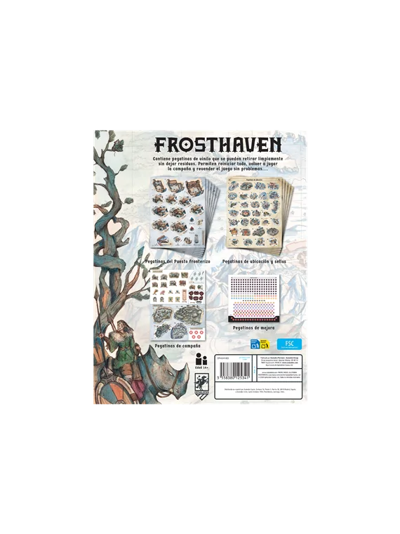Frosthaven: Pegatinas Reutilizables de Cephalofair Games en Juegos de Tablero | La Cueva Roja
