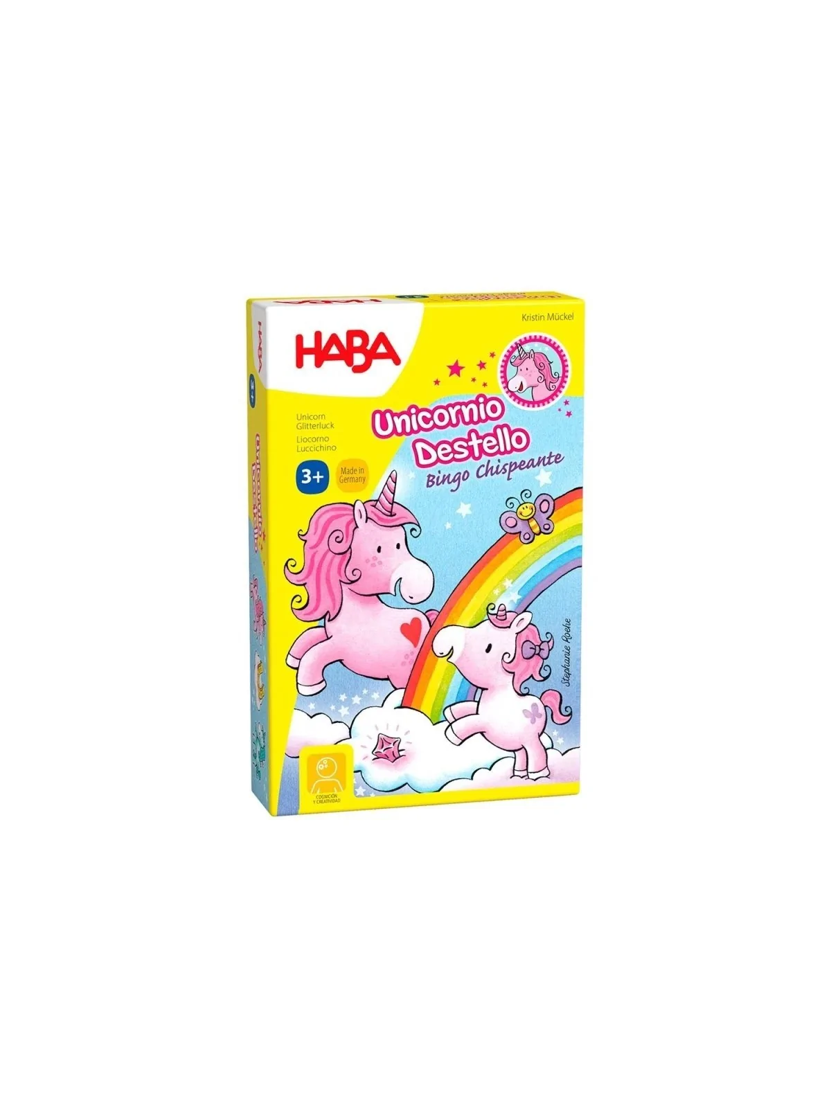 Unicornio Destello: Bingo Chispeante de Haba en Juegos de Tablero | La Cueva Roja