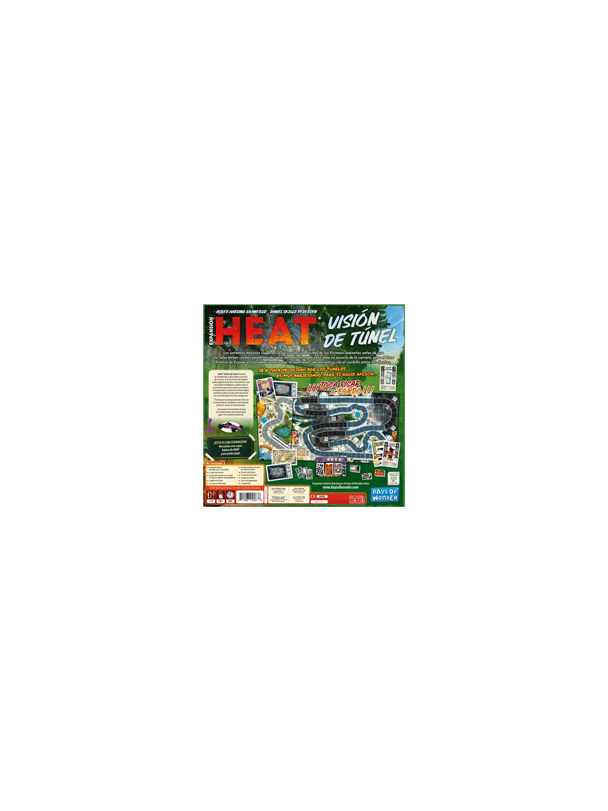 Heat: Visión de Túnel de Days of Wonder en Juegos de Tablero | La Cueva Roja
