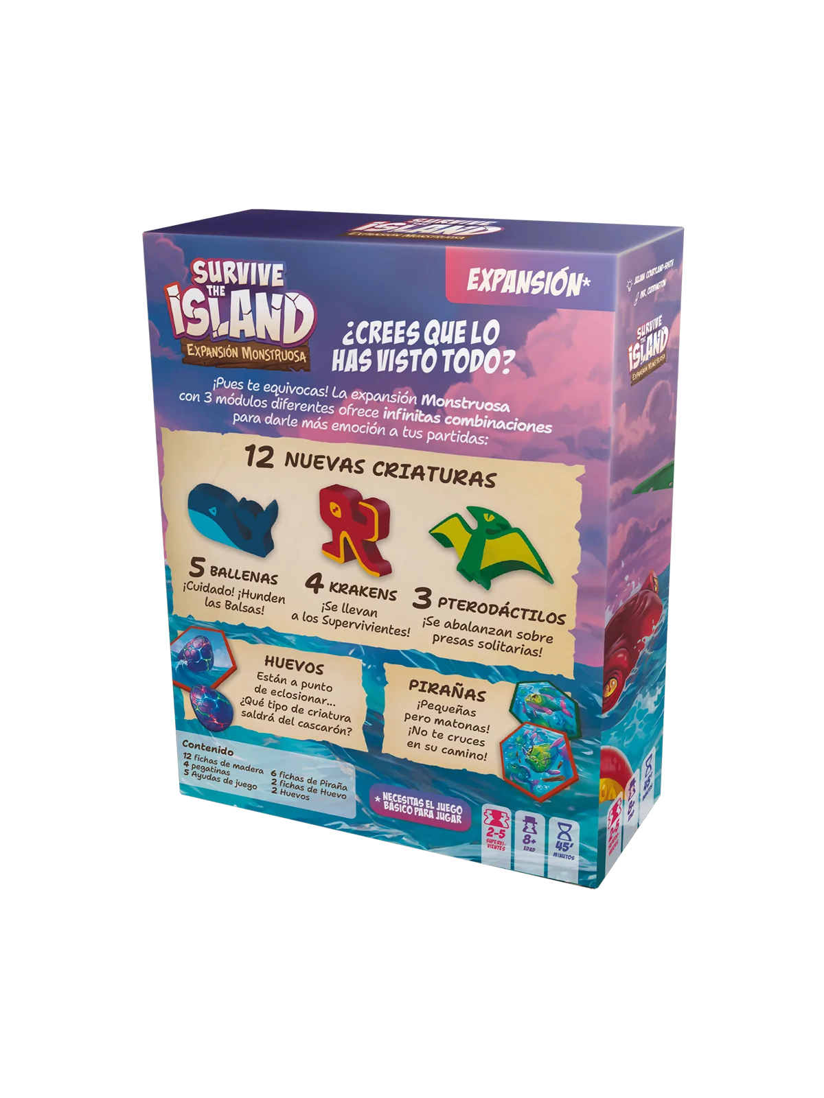 Survive The Island: Expansion Monstruosa de Zygomatic en Juegos de Tablero | La Cueva Roja