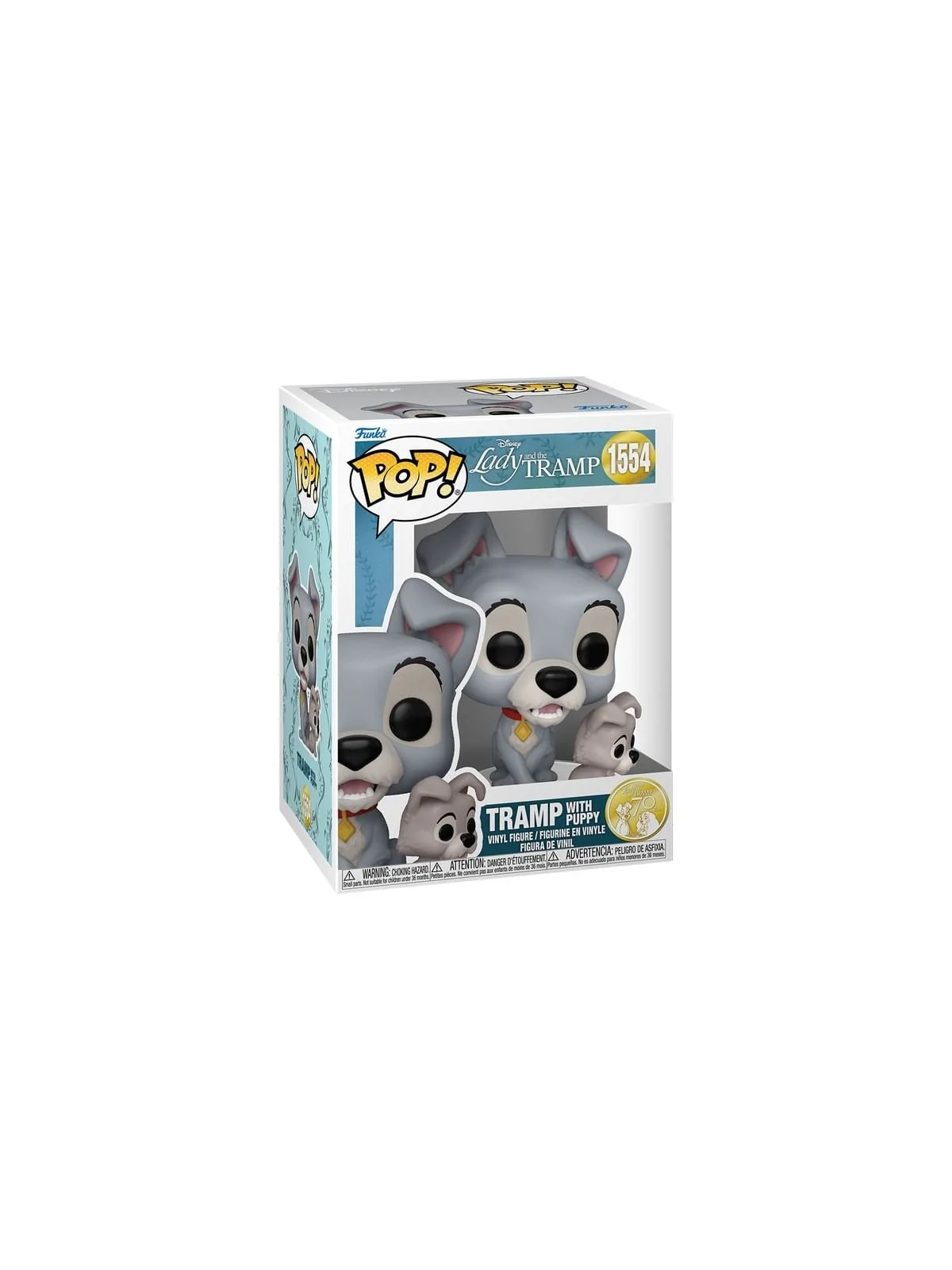 Funko POP! Disney La Dama y el Vagabundo: Vagabundo con Cachorro (1554) de Funko en Funko Pop | La Cueva Roja