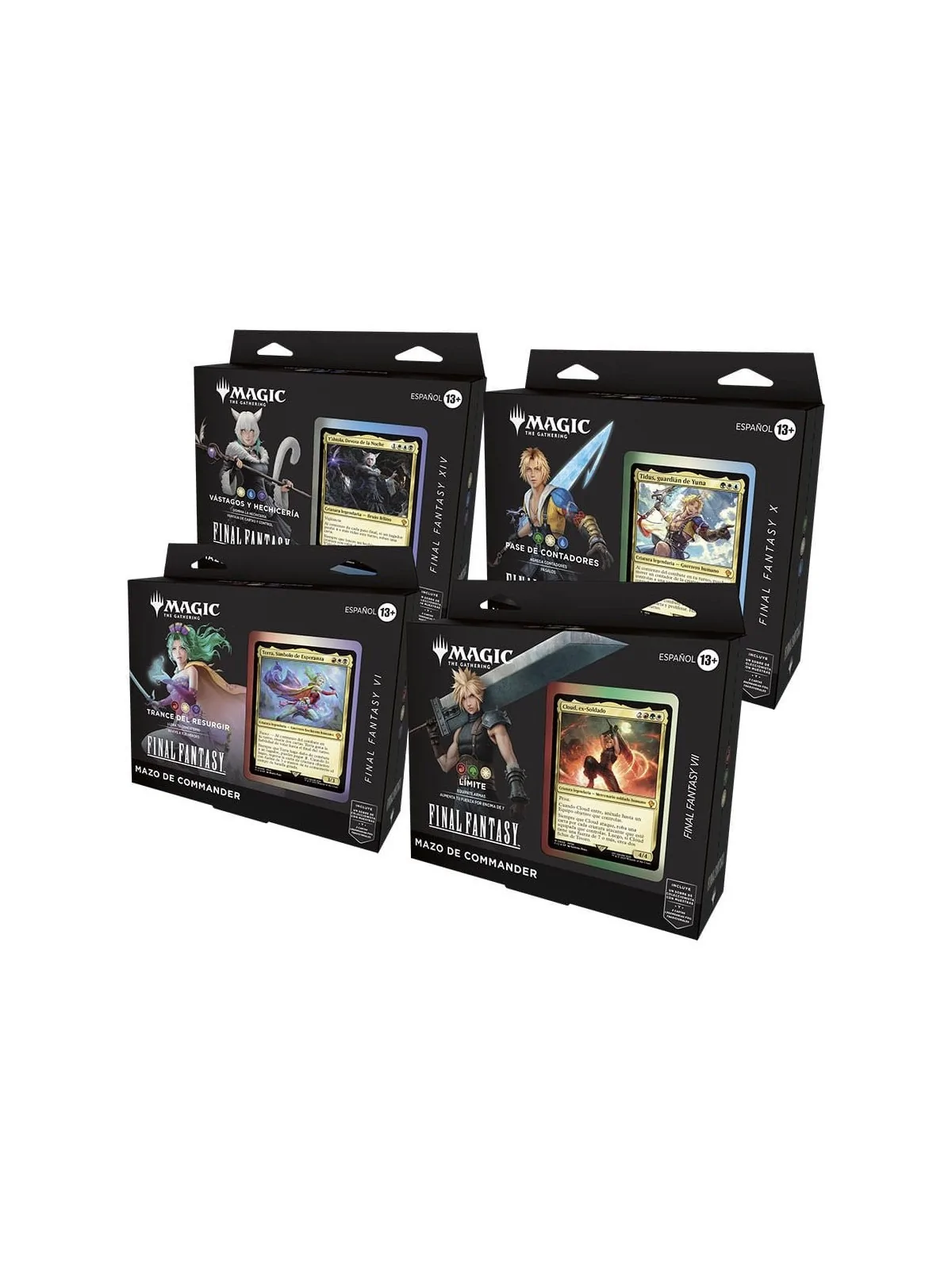 Magic the Gathering: Final Fantasy Mazo de Commander - Packs 4 Mazos (Castellano) de Wizards Of The Coast en Magic The Gathering
