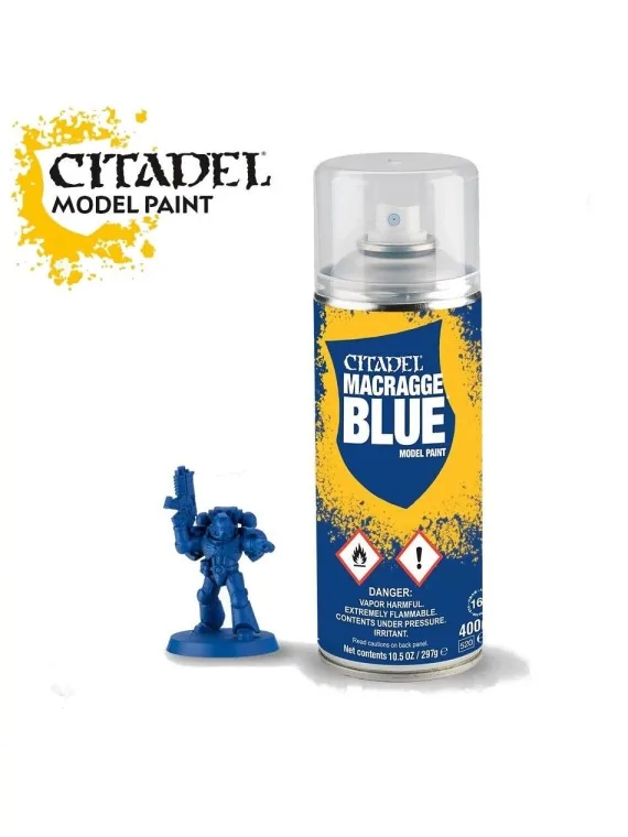Warhammer Colour: Macragge Blue Spray Paint (62-16) de Games Workshop en Warhammer Colour | La Cueva Roja
