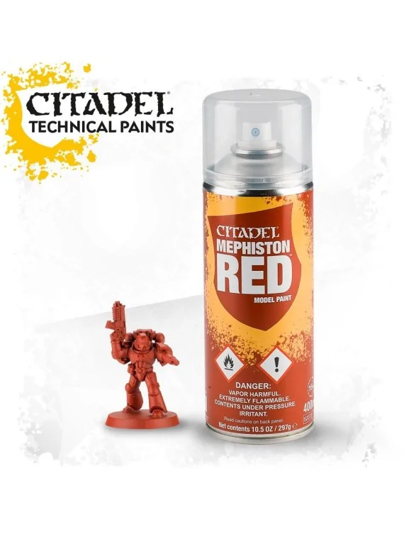 Warhammer Colour: Mephiston Red Spray (62-15) de Games Workshop en Warhammer Colour | La Cueva Roja