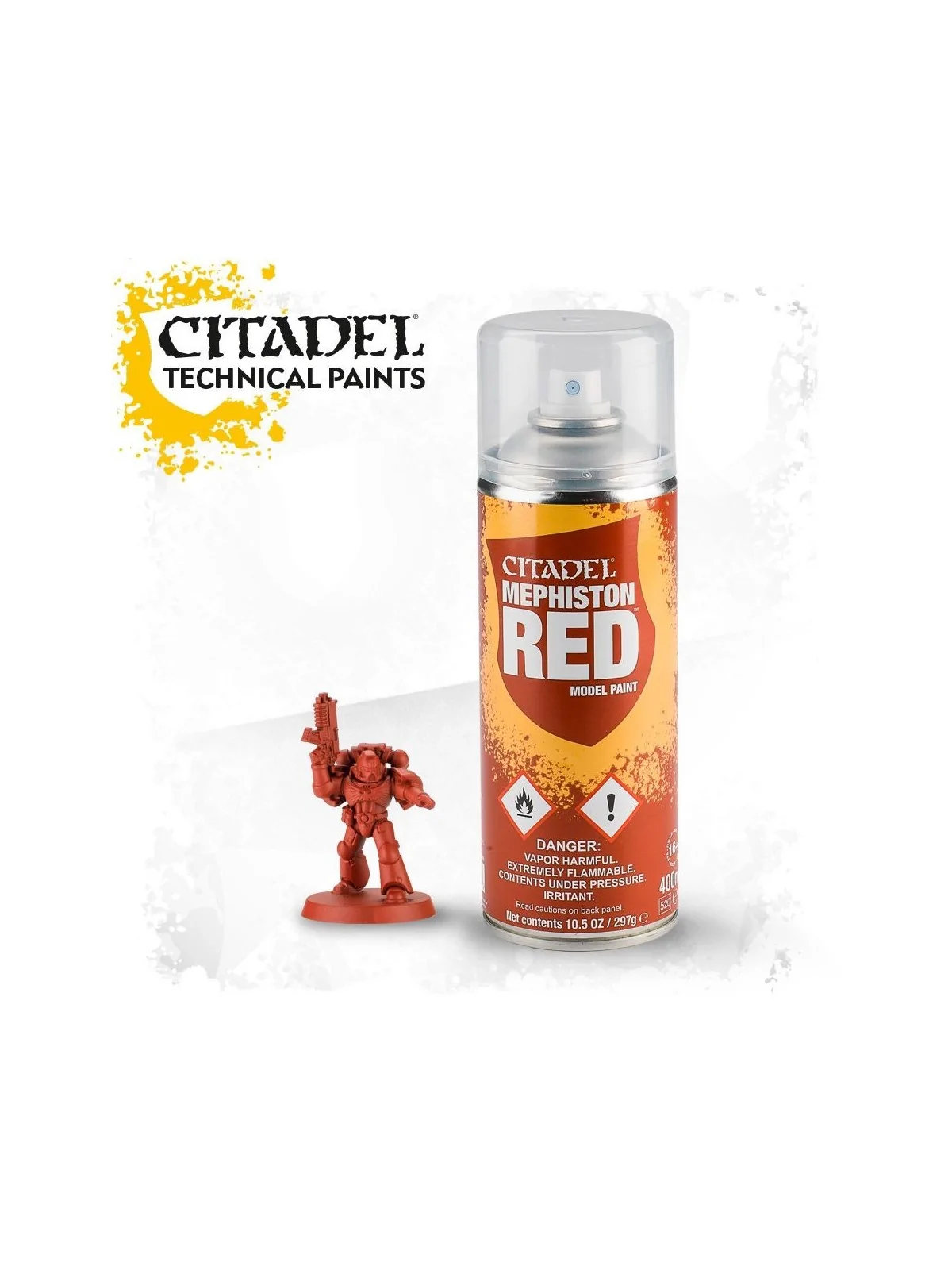 Warhammer Colour: Mephiston Red Spray (62-15) de Games Workshop en Warhammer Colour | La Cueva Roja