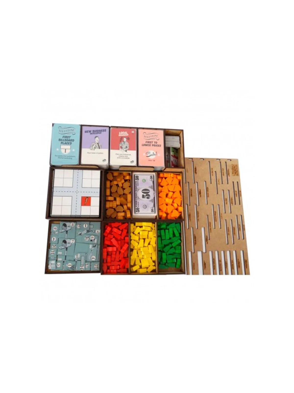 Inserto Compatible con Food Chain Magnate Base (Desarmado) de WithOut Mess en Insertos | La Cueva Roja