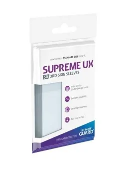 Ultimate Guard Supreme UX 3rd Skin Sleeves Tamaño Estándar Transparente (50) de Ultimate Guard en Fundas | La Cueva Roja