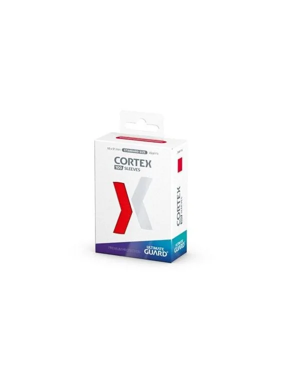 Ultimate Guard Cortex Sleeves Tamaño Estándar Rojo (100) de Ultimate Guard en Fundas | La Cueva Roja