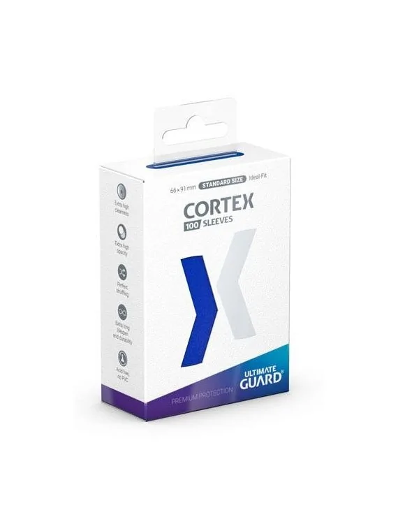 Ultimate Guard Cortex Sleeves Tamaño Estándar Azul (100) de Ultimate Guard en Fundas | La Cueva Roja