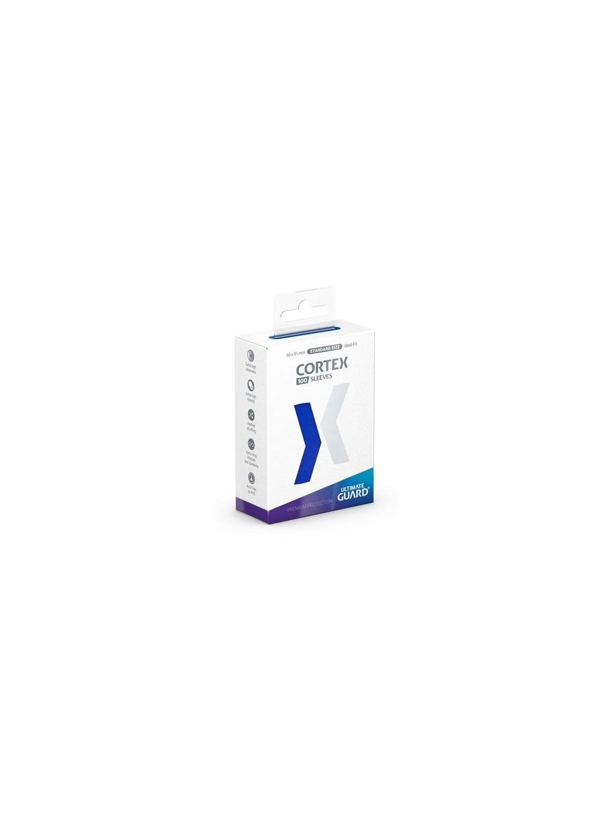 Ultimate Guard Cortex Sleeves Tamaño Estándar Azul (100) de Ultimate Guard en Fundas | La Cueva Roja