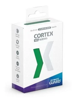 Ultimate Guard Cortex Sleeves Tamaño Estándar Verde (100) de Ultimate Guard en Fundas | La Cueva Roja