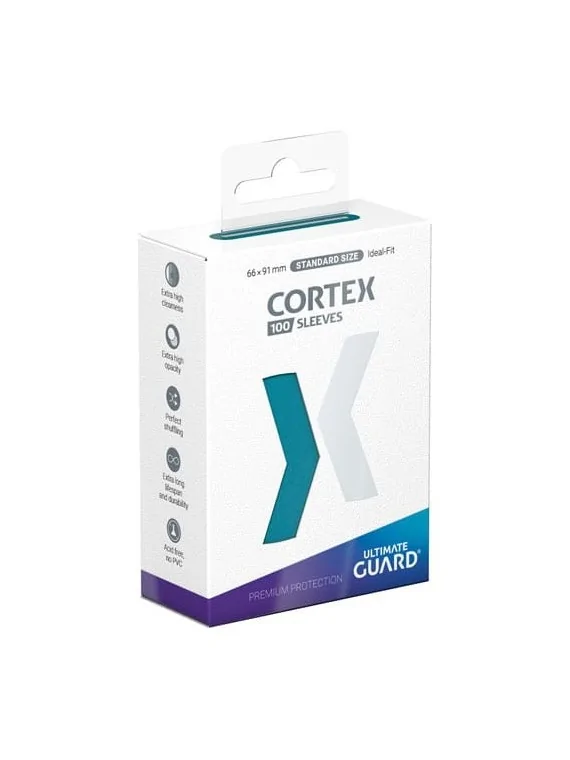 Ultimate Guard Cortex Sleeves Tamaño Estándar Gasolina Azul (100) de Ultimate Guard en Fundas | La Cueva Roja