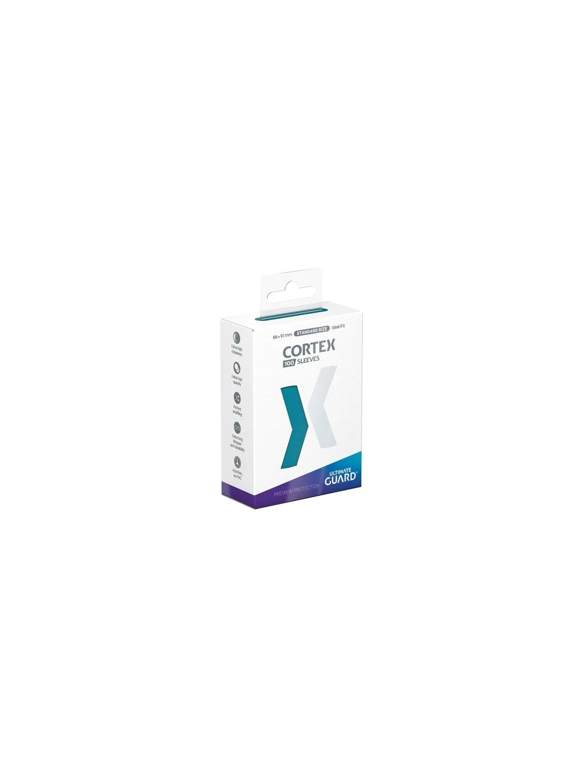 Ultimate Guard Cortex Sleeves Tamaño Estándar Gasolina Azul (100) de Ultimate Guard en Fundas | La Cueva Roja