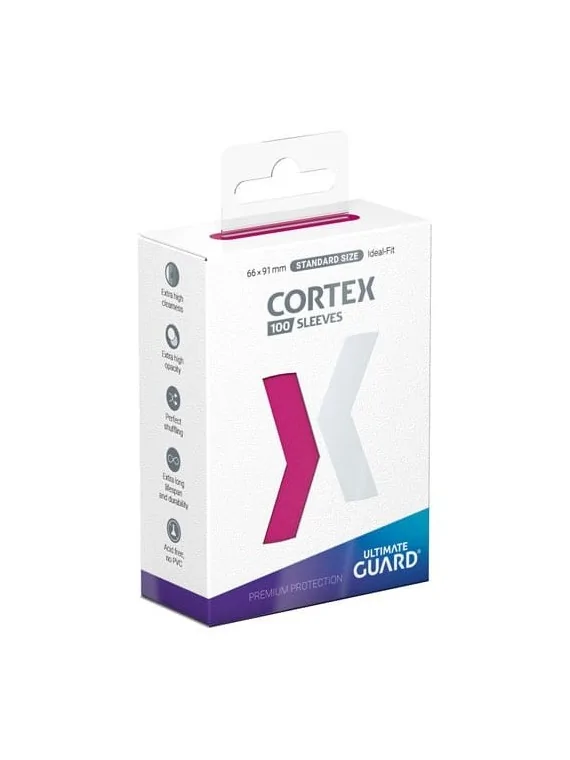 Ultimate Guard Cortex Sleeves Tamaño Estándar Pink (100) de Ultimate Guard en Fundas | La Cueva Roja