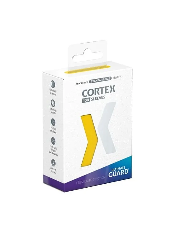 Ultimate Guard Cortex Sleeves Tamaño Estándar Yellow (100) de Ultimate Guard en Fundas | La Cueva Roja
