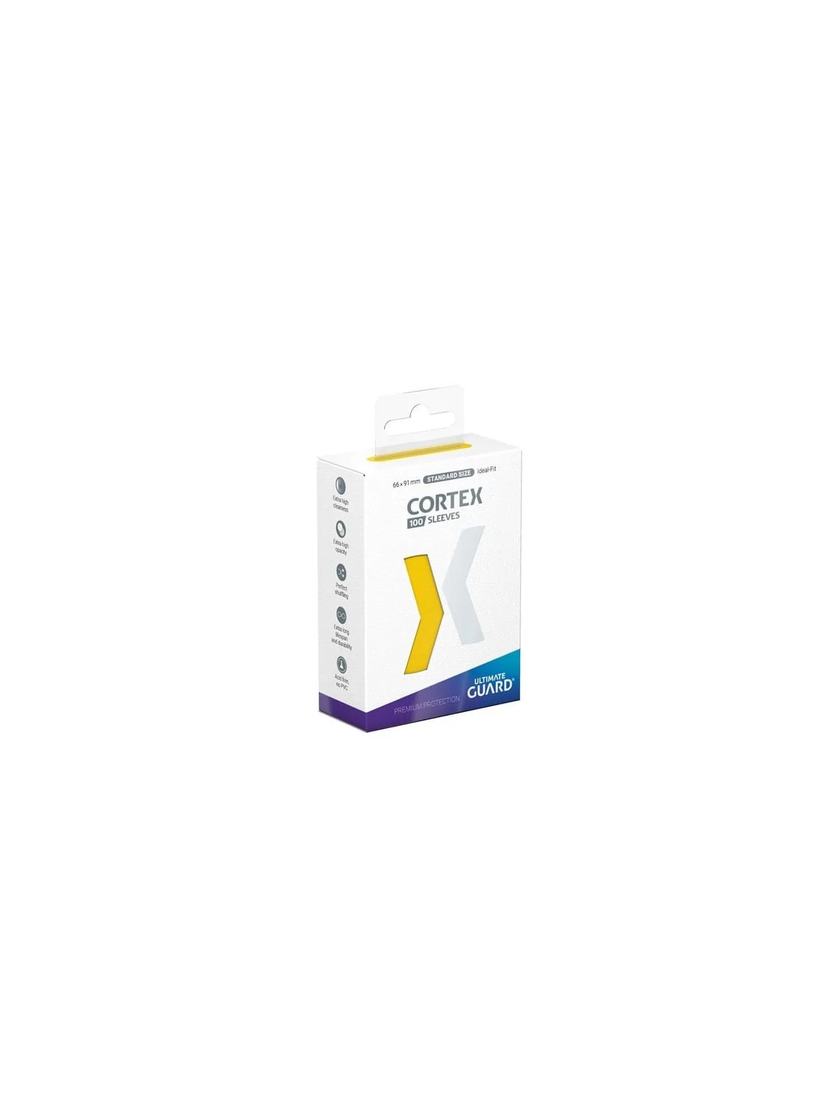 Ultimate Guard Cortex Sleeves Tamaño Estándar Yellow (100) de Ultimate Guard en Fundas | La Cueva Roja