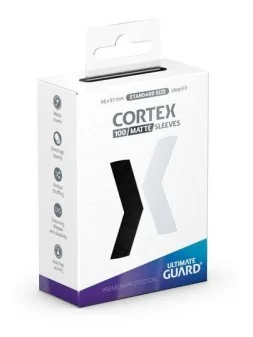 Ultimate Guard Cortex Sleeves Tamaño Estándar Negro Mate (100) de Ultimate Guard en Fundas | La Cueva Roja