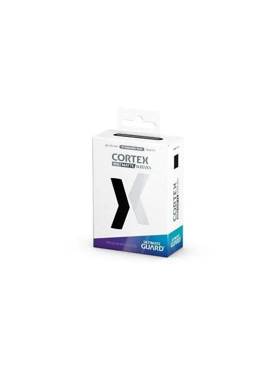Ultimate Guard Cortex Sleeves Tamaño Estándar Negro Mate (100) de Ultimate Guard en Fundas | La Cueva Roja