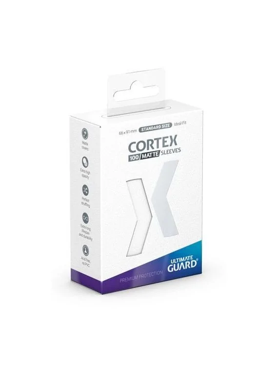 Ultimate Guard Cortex Sleeves Tamaño Estándar Blanco Mate (100) de Ultimate Guard en Fundas | La Cueva Roja