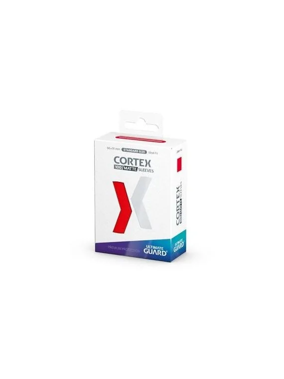 Ultimate Guard Cortex Sleeves Tamaño Estándar Rojo Mate (100) de Ultimate Guard en Fundas | La Cueva Roja