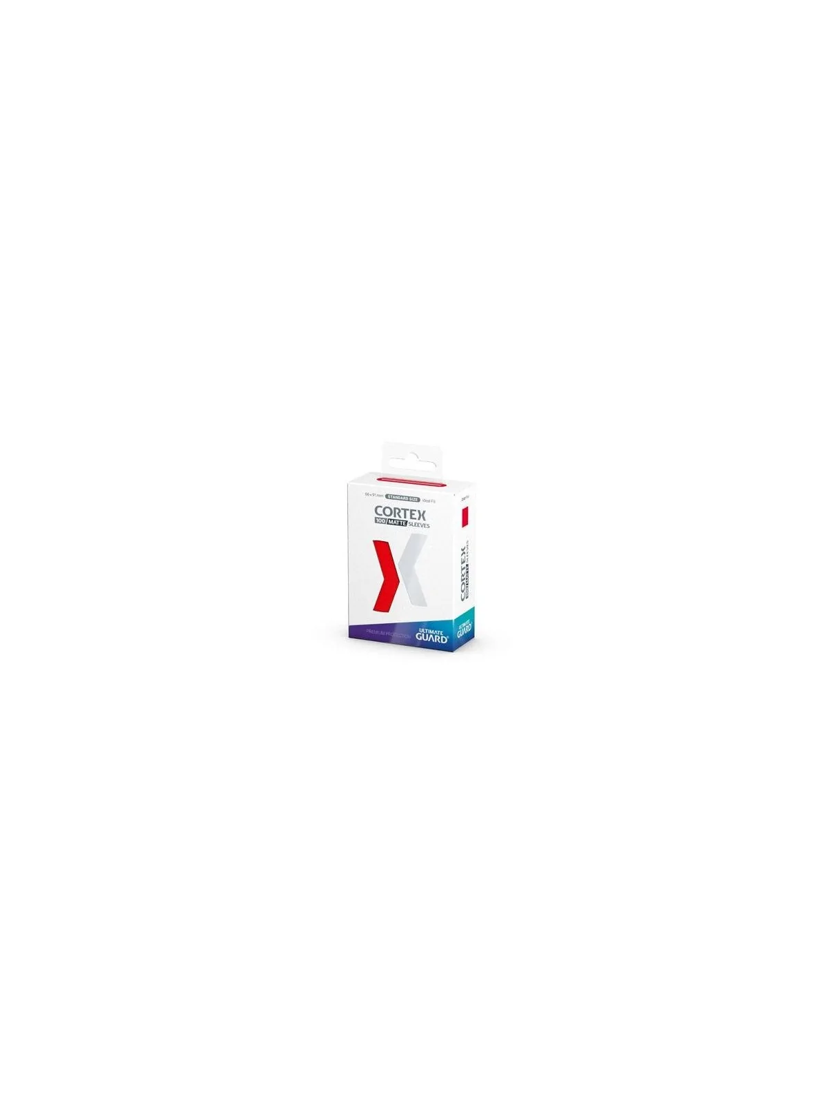 Ultimate Guard Cortex Sleeves Tamaño Estándar Rojo Mate (100) de Ultimate Guard en Fundas | La Cueva Roja