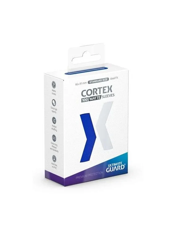 Ultimate Guard Cortex Sleeves Tamaño Estándar Azul Mate (100) de Ultimate Guard en Fundas | La Cueva Roja