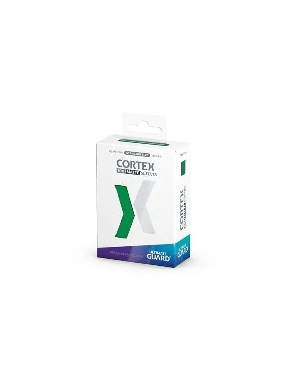 Ultimate Guard Cortex Sleeves Tamaño Estándar Verde Mate (100) de Ultimate Guard en Fundas | La Cueva Roja