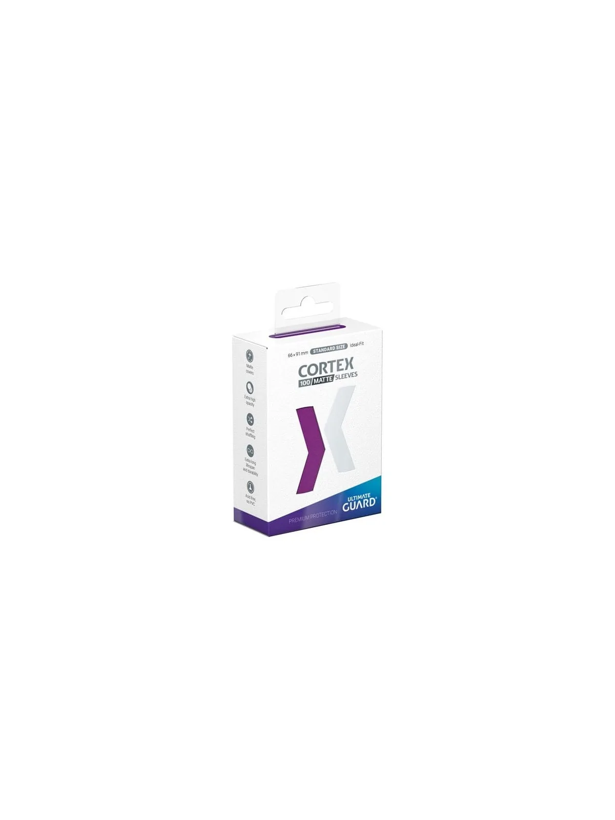 Ultimate Guard Cortex Sleeves Tamaño Estándar Violeta Mate (100) de Ultimate Guard en Fundas | La Cueva Roja