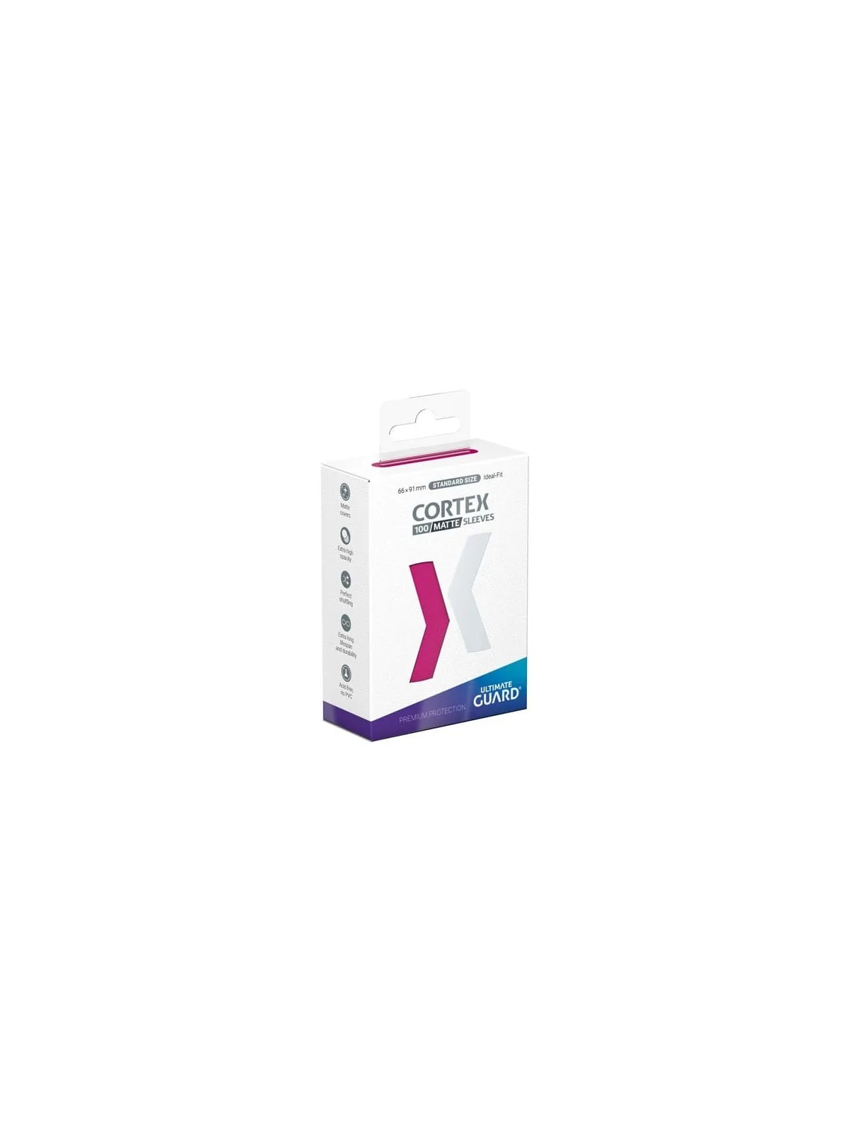 Ultimate Guard Cortex Sleeves Tamaño Estándar Matte Pink (100) de Ultimate Guard en Fundas | La Cueva Roja