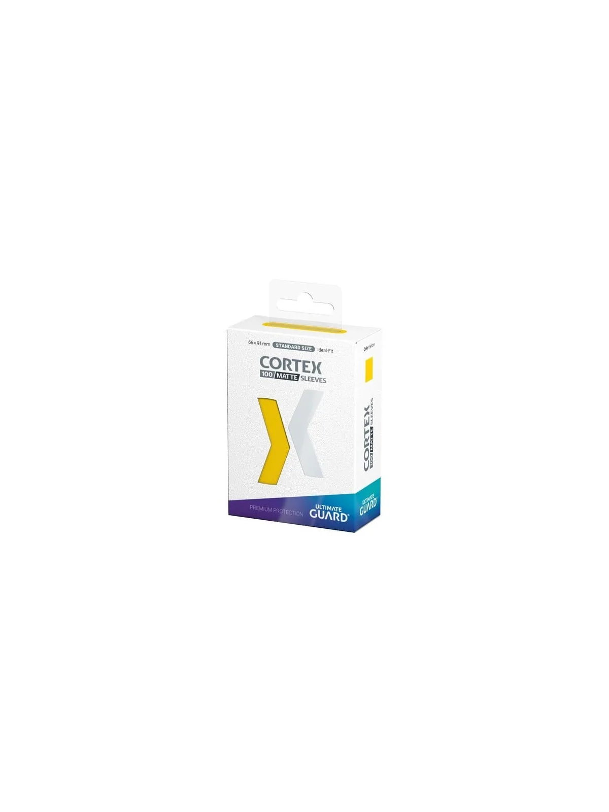 Ultimate Guard Cortex Sleeves Tamaño Estándar Matte Yellow (100) de Ultimate Guard en Fundas | La Cueva Roja