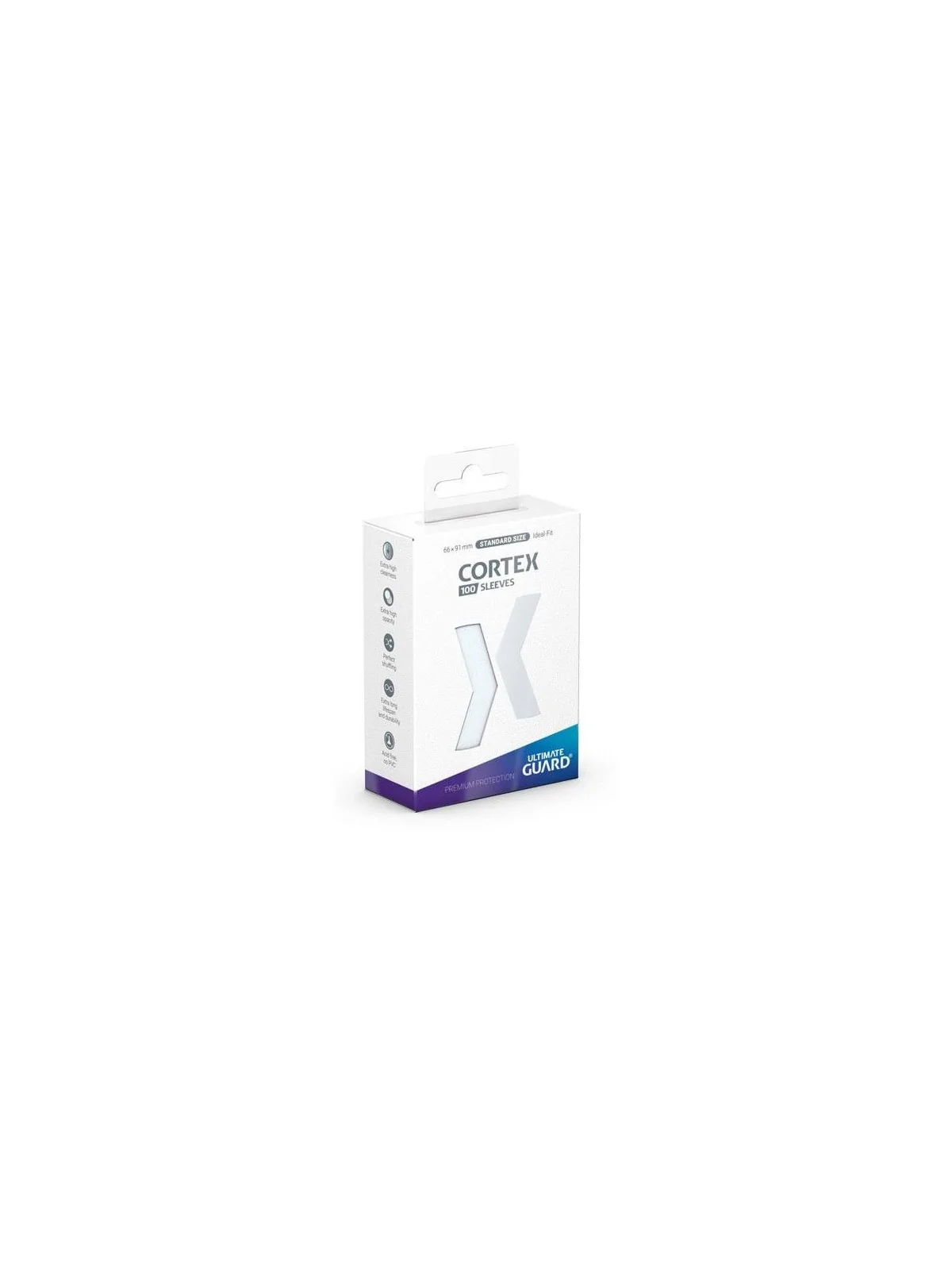 Ultimate Guard Cortex Sleeves Tamaño Estándar Transparente (100) de Ultimate Guard en Fundas | La Cueva Roja